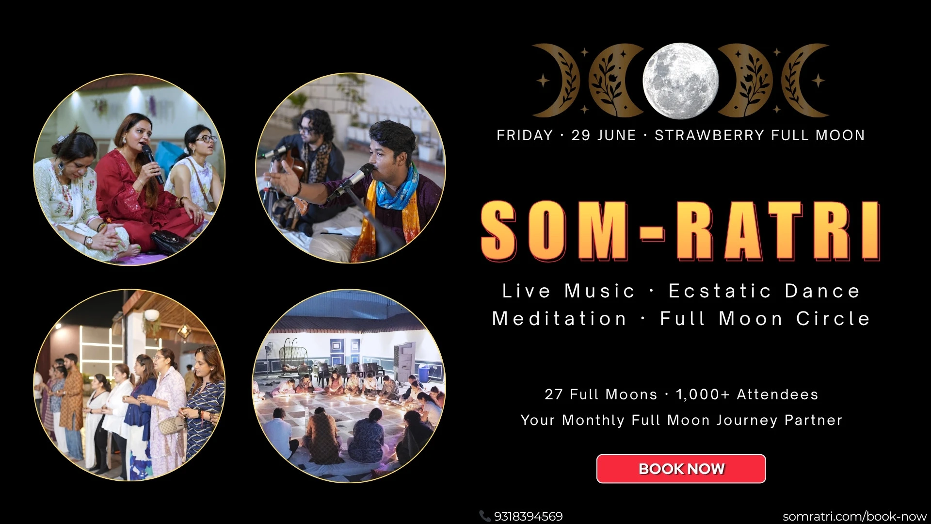 29 June - Strawberry Moon SomRatri Overnight Celebrations