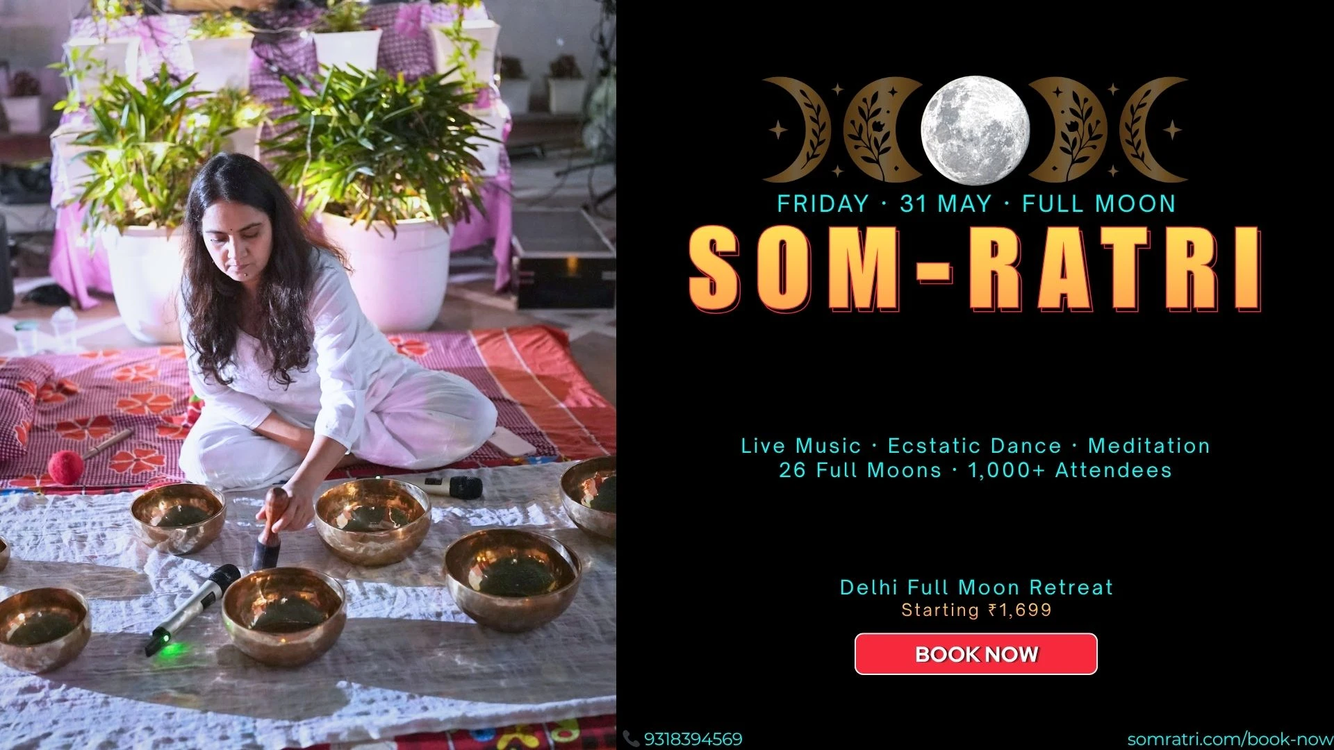 31st May - Blue Moon Moon SomRatri Overnight Retreat