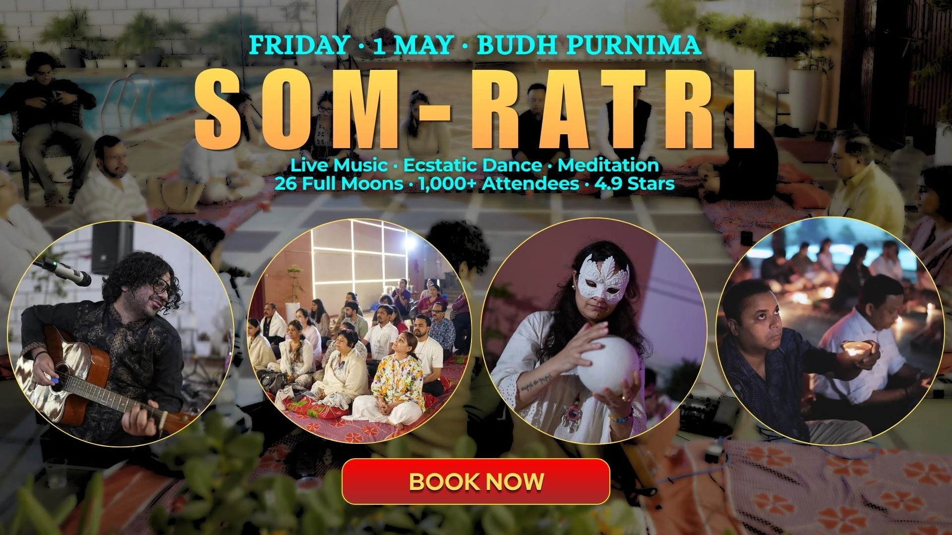 1st May - Flower Full Moon SomRatri Overnight Retreat
